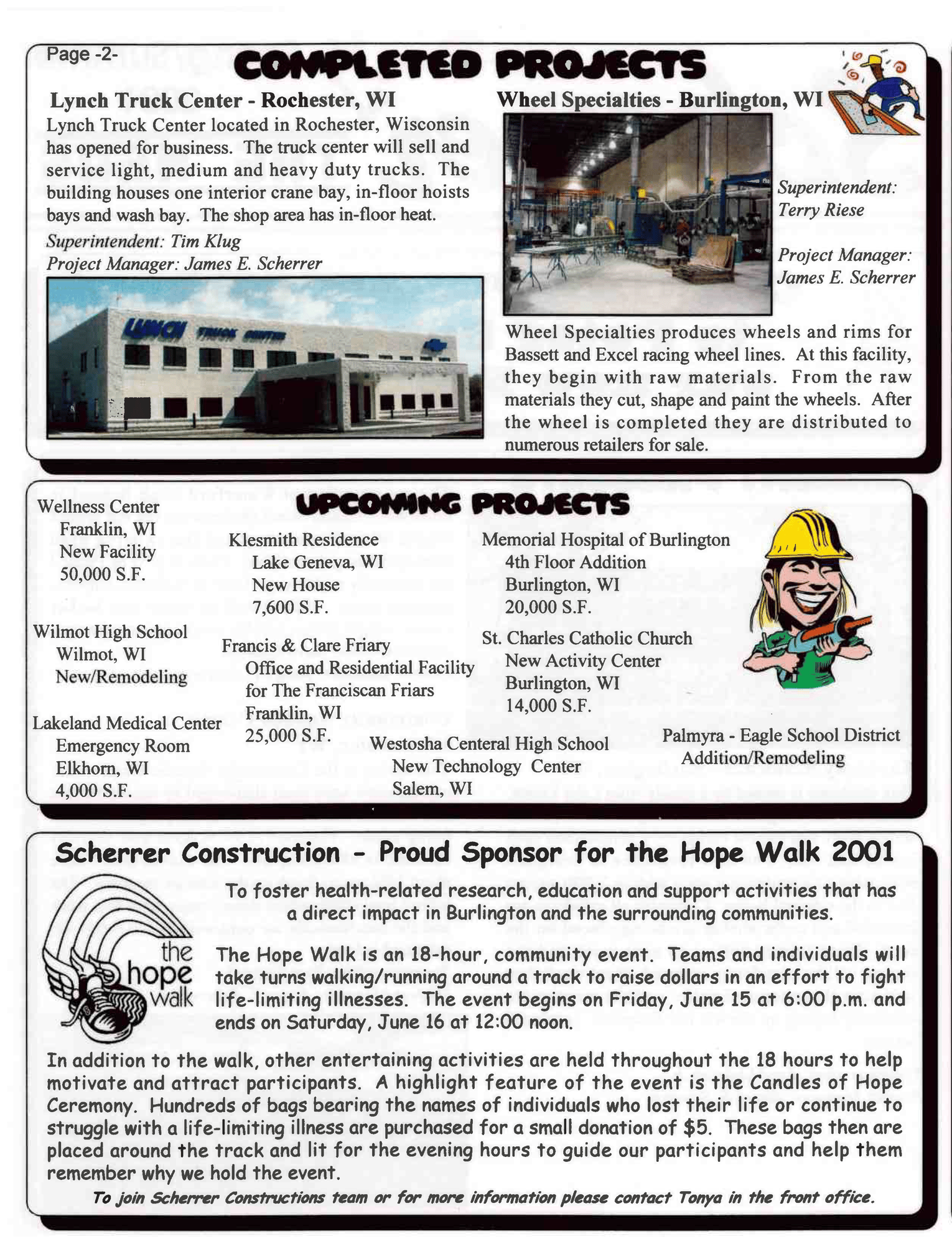 Summer 2001 Scherrer the News 2