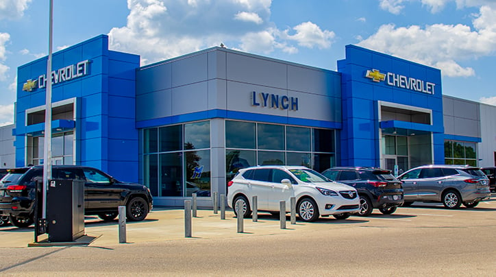 Lynch Mukwonago car dealership - a commercial construction project designed and built by Scherrer Construction in central Wisconsin, USA. 