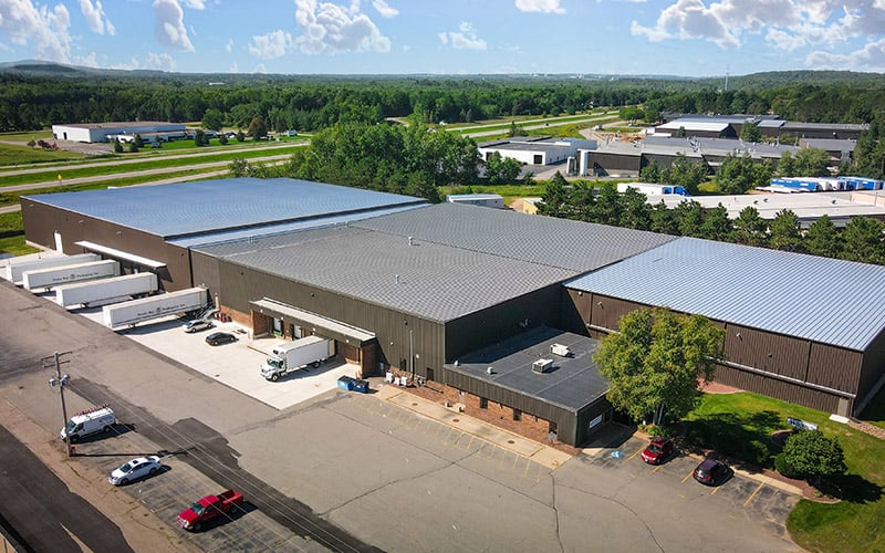 Westside Warehousing aerial view of completed construction project