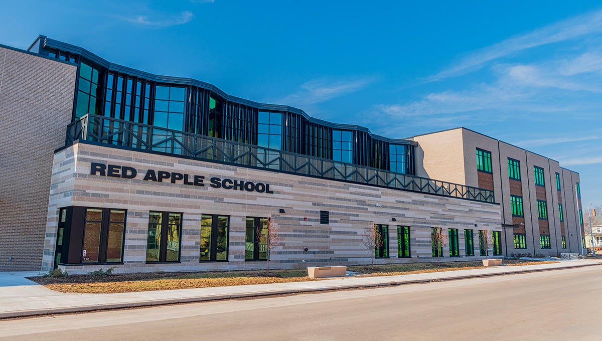red-apple-school-exterior-racine-wi