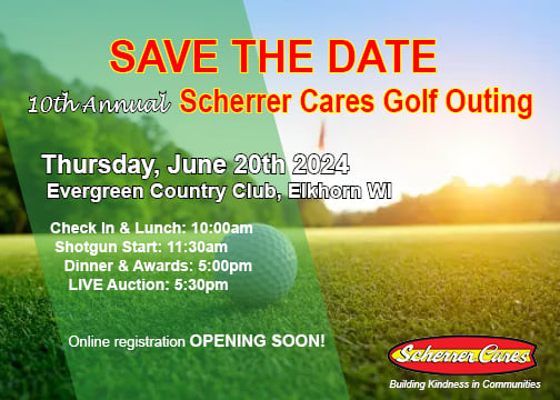 SAVE THE DATE Scherrer Cares Golf Outing-2024