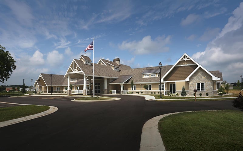Assisted living construction exterior Wisconsin