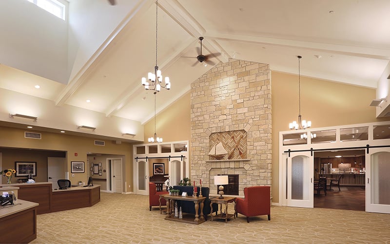 Assisted living facility construction interior design