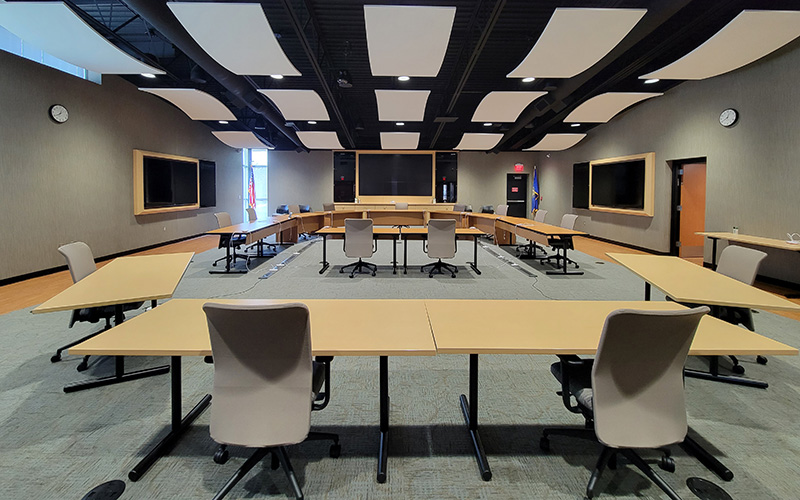 College construction classroom remodel and design