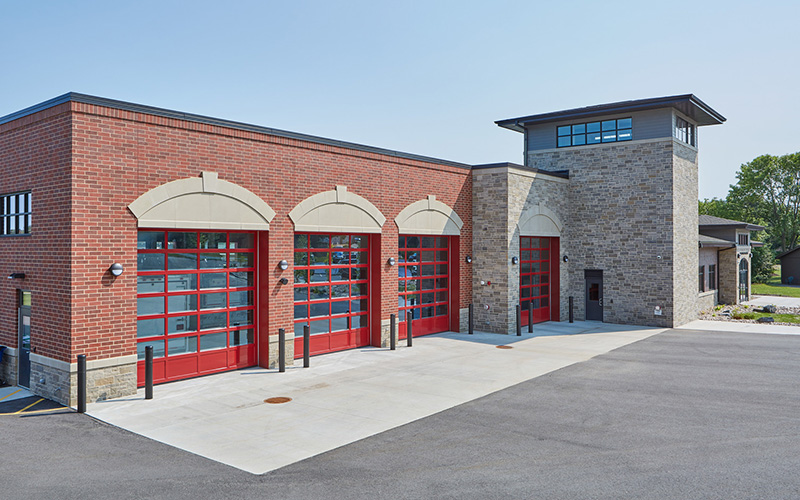 Fire station design construction - exterior