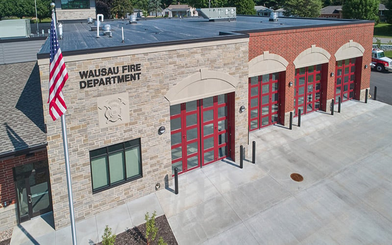 Fire station design construction - exterior