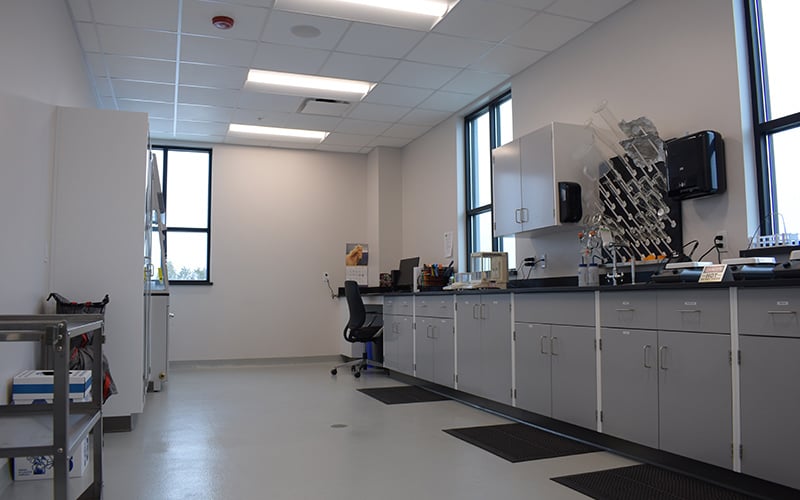 Industrial building construction - laboratory room