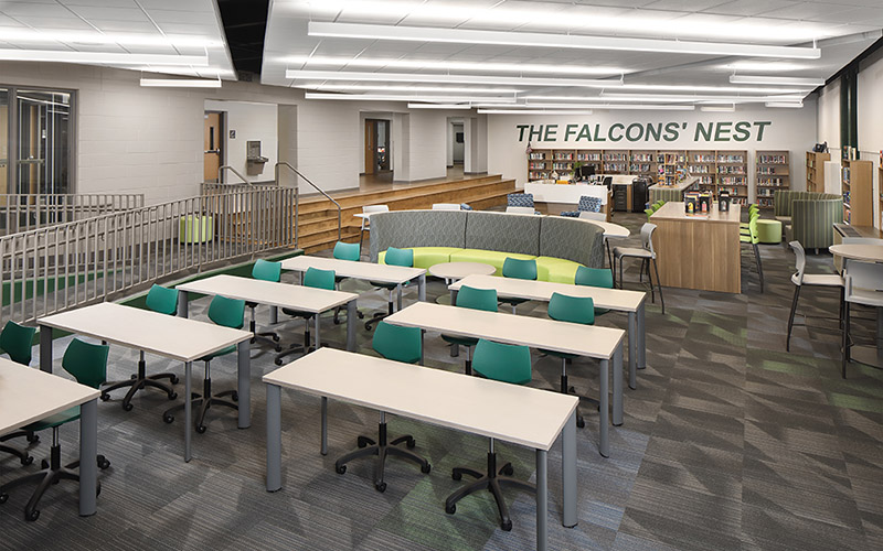 Middle school design renovation - library